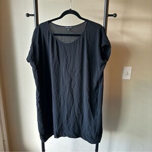 Eileen Fisher Black Short Sleeve Blouse